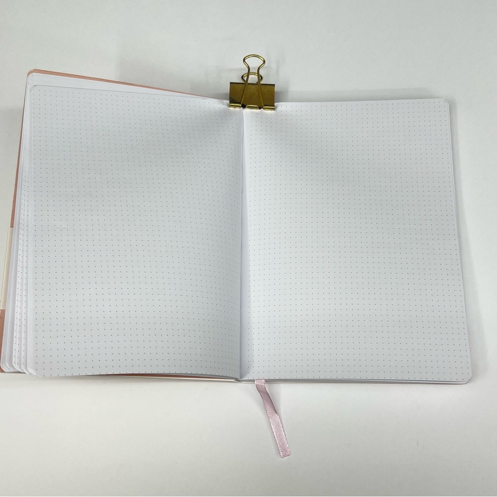 Bullet Journal Hardcover Dotted Gridded Notebook Customizable Bujo Marble Gray - Picture 8 of 16